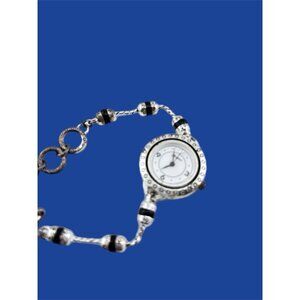 Brighton Merced Women Watch Silver Tone Round 26mm Comes With New Battery